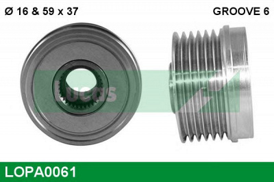 LUCAS ENGINE DRIVE lopa0061 -  Механизм свободного хода генератора